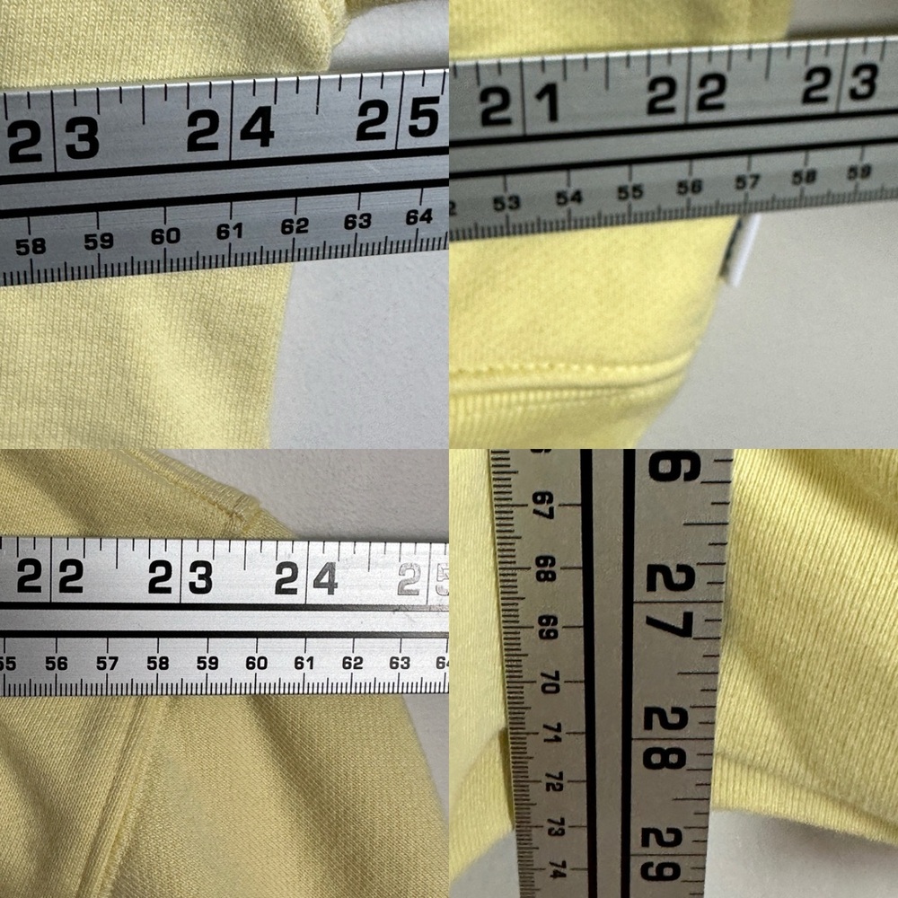 Aritzia TNA Extra Fleece Perfect Crew Sweatshirt Yellow Size 2 Womens Medium‎ M - Picture 11 of 11